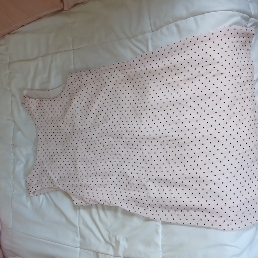 3/$20🌸Blush pink and tiny black dot dress